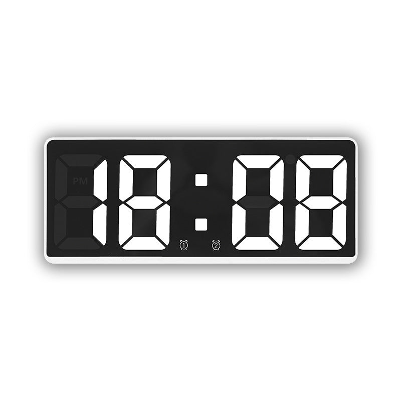 Acrylic/Mirror Voice Control Snooze Electronic LED Digital Alarm Clock - Powered By Battery - The Grand Bazaar of Australia
