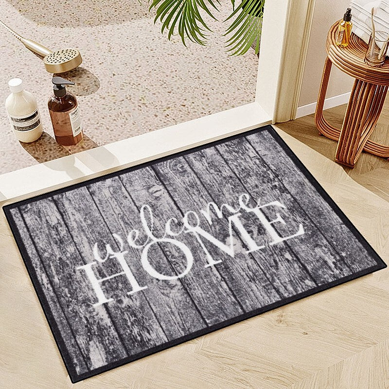 40x60cm 3D Wood Grain Flower Floor Mat Entrance Door Mat - The Grand Bazaar of Australia