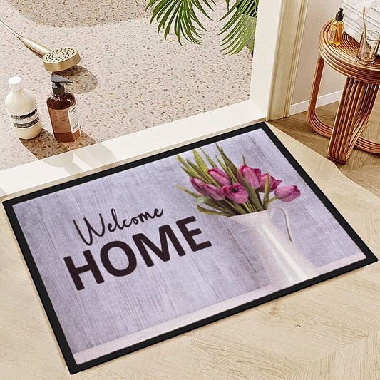 40x60cm 3D Wood Grain Flower Floor Mat Entrance Door Mat - The Grand Bazaar of Australia