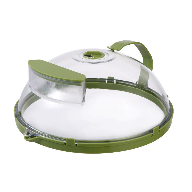10 Inch Clear Microwave Splatter Cover with Water Steamer and Handle - The Grand Bazaar of Australia