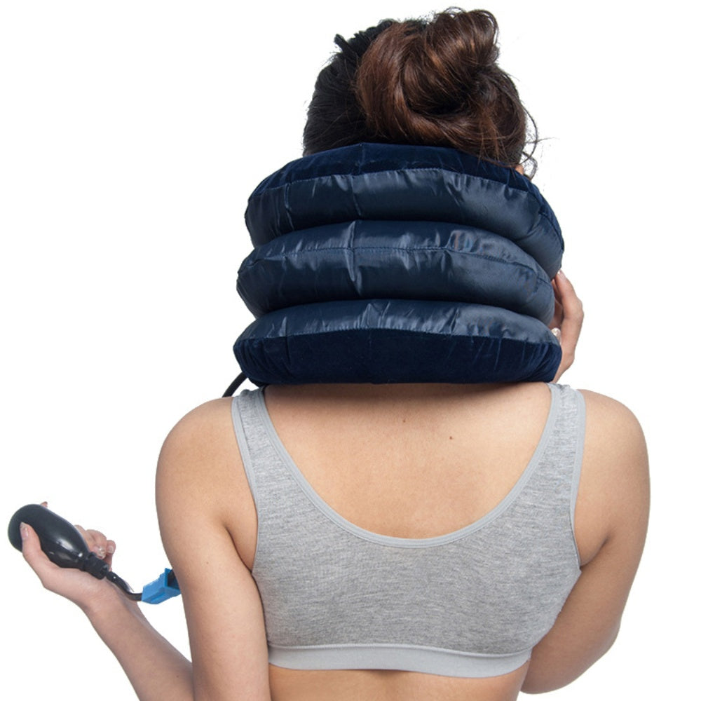 3 Layers Neck Corrector Air Inflatable Cervical Vertebra Traction Soft Brace Pillow - The Grand Bazaar of Australia