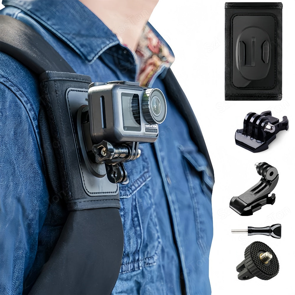 360 Rotation Bag Backpack Shoulder Strap Mount Strap Holder for GoPro - The Grand Bazaar of Australia