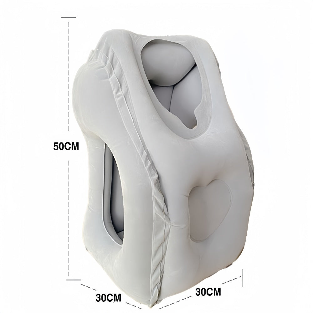 Portable Chin Support Inflatable Travel Neck Pillow Office Nap Rest Support Pillow - The Grand Bazaar of Australia