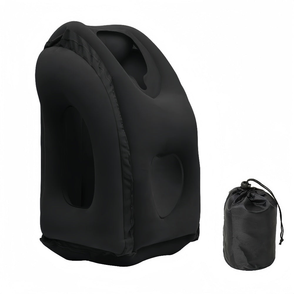 Portable Chin Support Inflatable Travel Neck Pillow Office Nap Rest Support Pillow - The Grand Bazaar of Australia