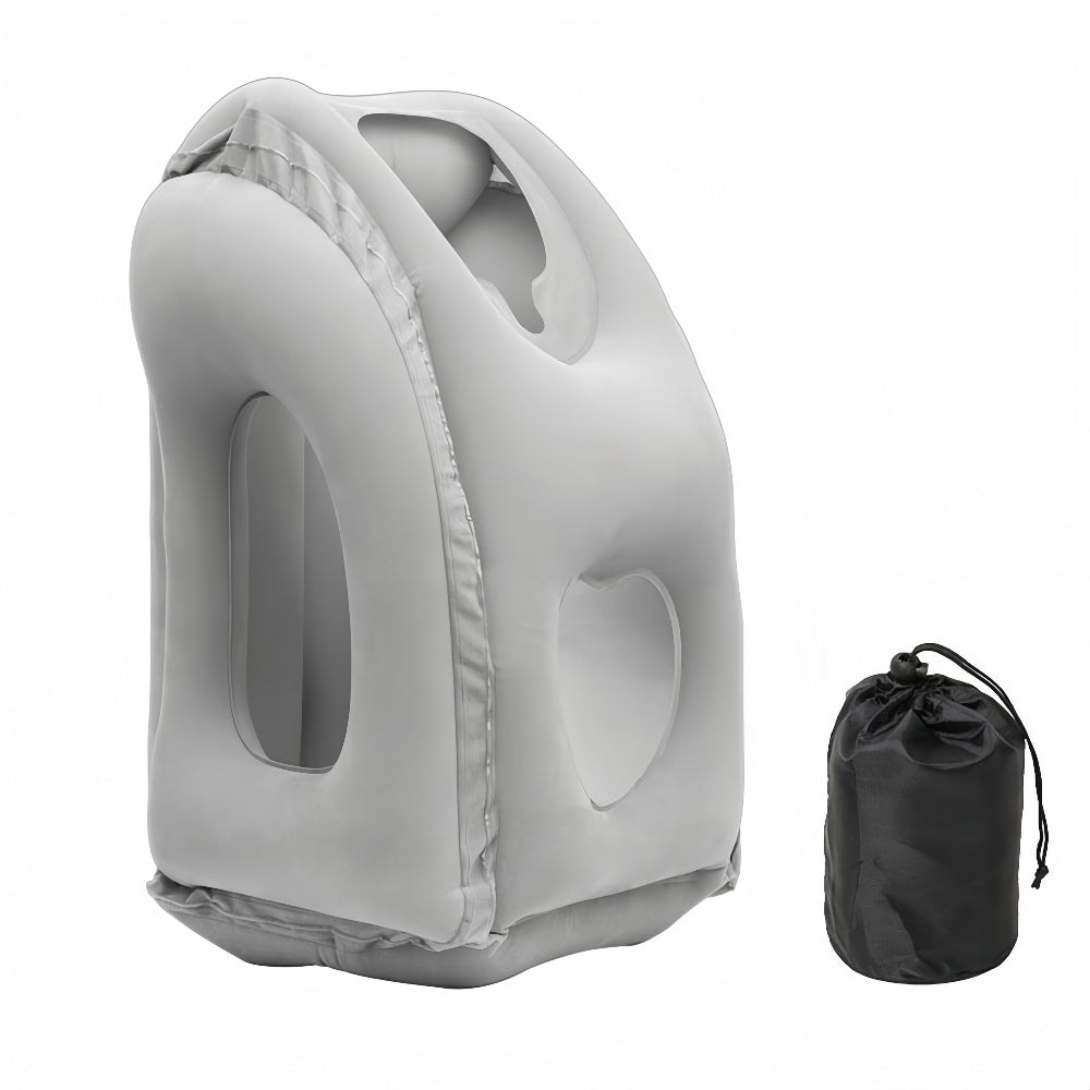 Portable Chin Support Inflatable Travel Neck Pillow Office Nap Rest Support Pillow - The Grand Bazaar of Australia