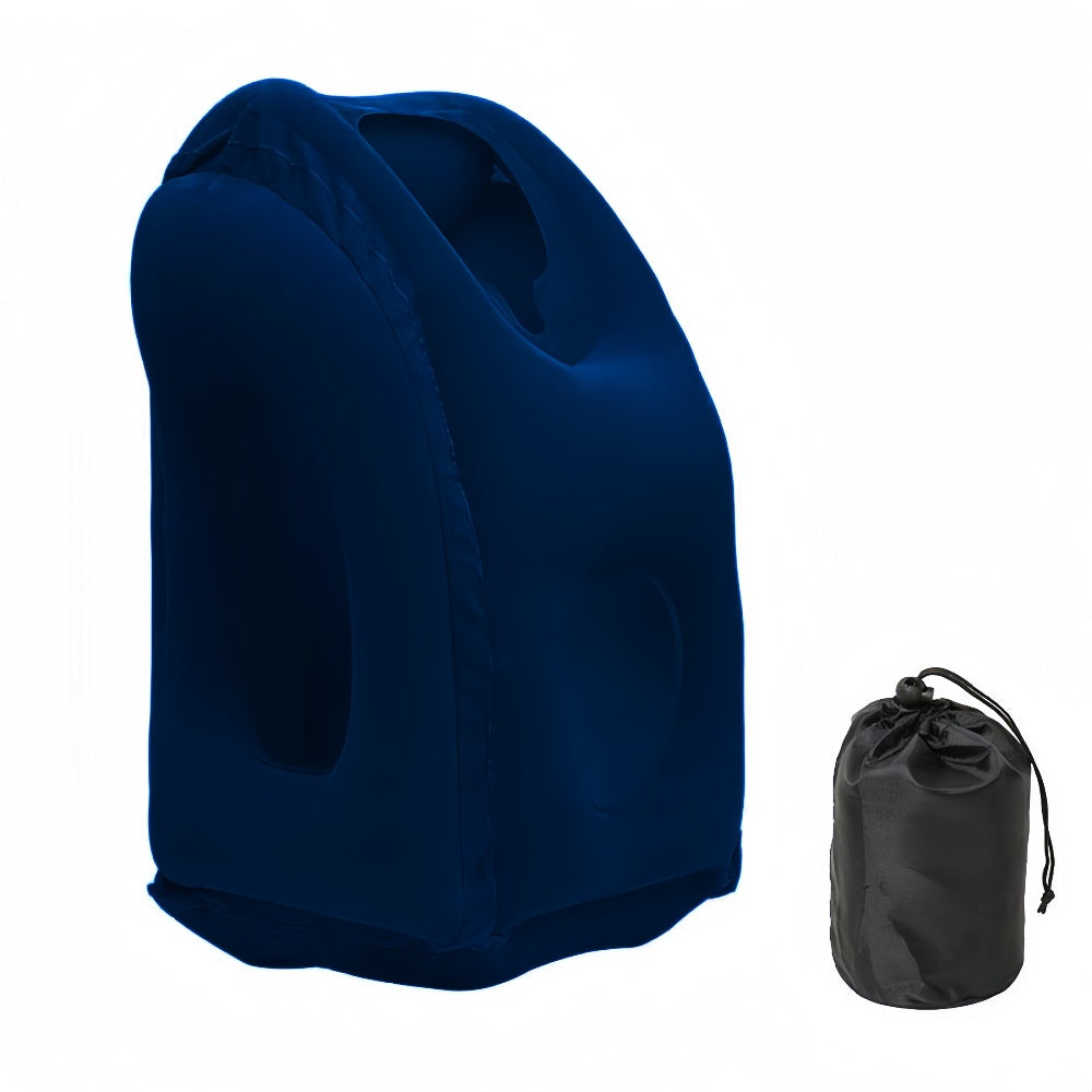 Portable Chin Support Inflatable Travel Neck Pillow Office Nap Rest Support Pillow - The Grand Bazaar of Australia