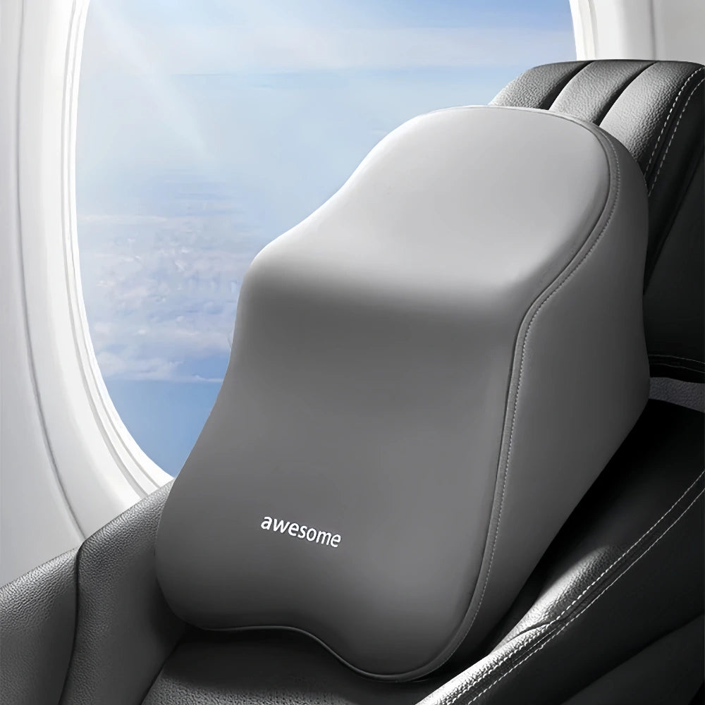 Car Lumbar Back Support Memory Foam Soft Headrest Neck Pillow Cushion - The Grand Bazaar of Australia