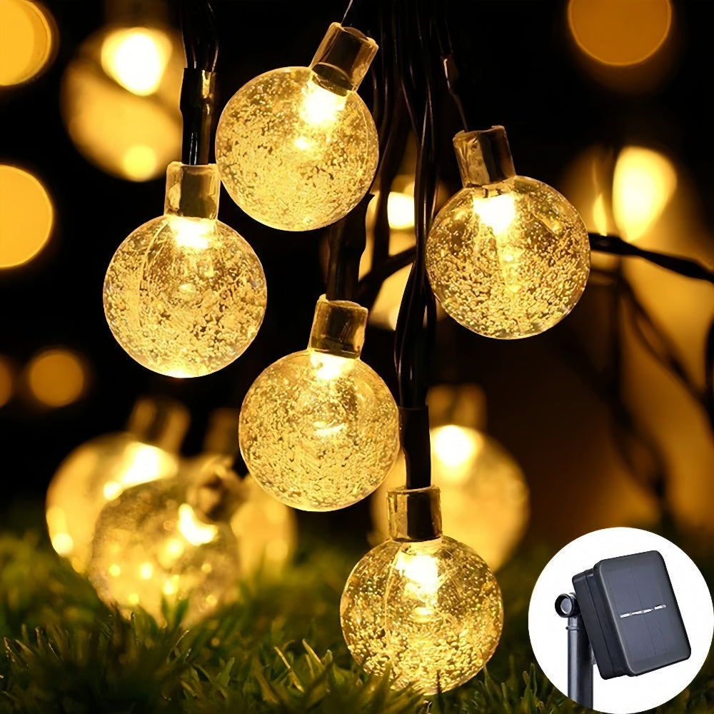 LED Solar Crystal Globe String Lights - The Grand Bazaar of Australia