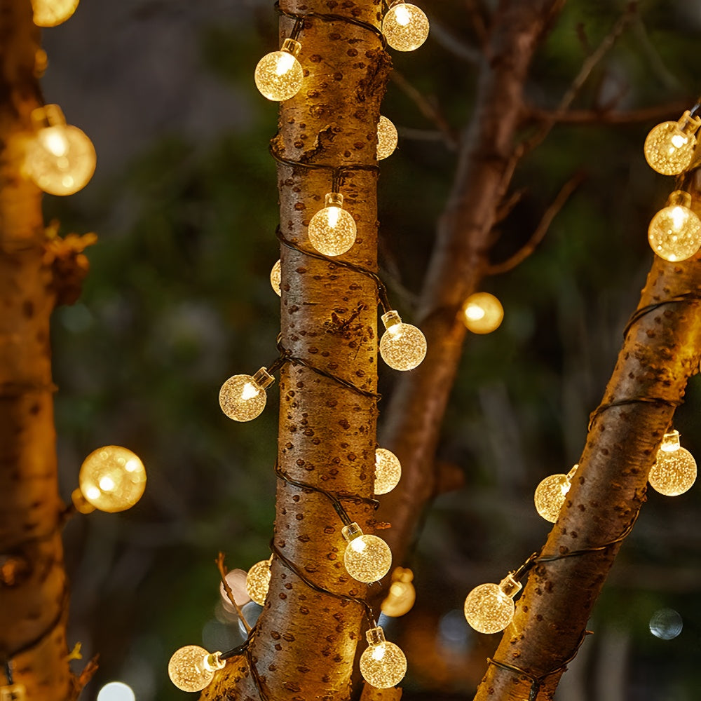 LED Solar Crystal Globe String Lights - The Grand Bazaar of Australia