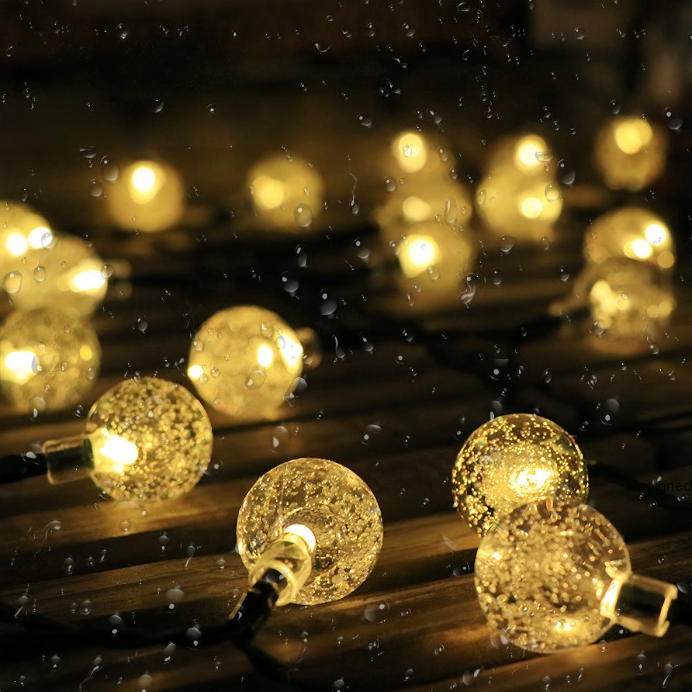 LED Solar Crystal Globe String Lights - The Grand Bazaar of Australia