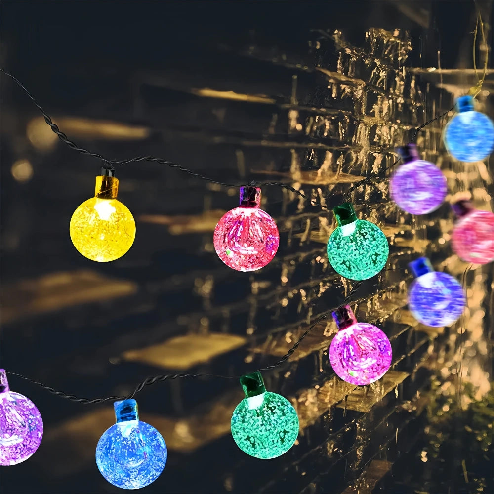 LED Solar Crystal Globe String Lights - The Grand Bazaar of Australia
