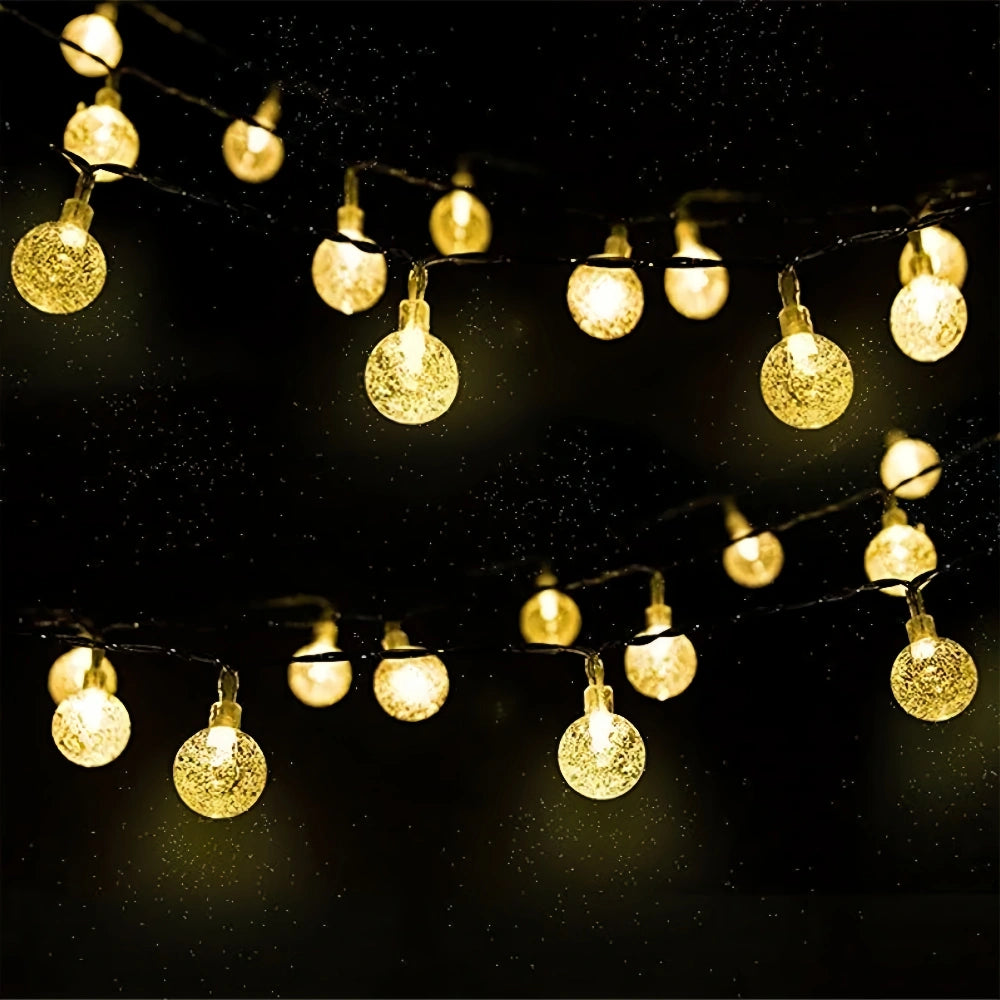 LED Solar Crystal Globe String Lights - The Grand Bazaar of Australia