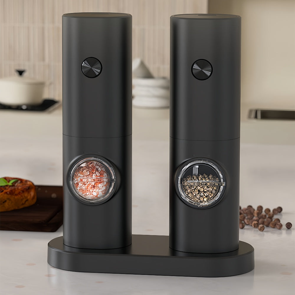 Coarseness Adjustable Refillable Electric Salt And Pepper Grinder - The Grand Bazaar of Australia
