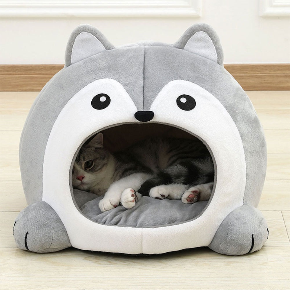Soft Pet Basket Pet Bed for Cats and Small Dogs - The Grand Bazaar of Australia