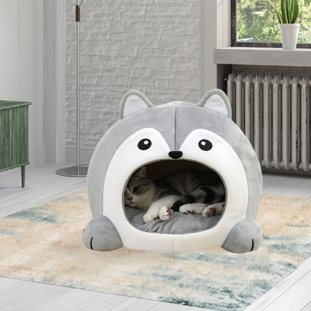 Soft Pet Basket Pet Bed for Cats and Small Dogs - The Grand Bazaar of Australia