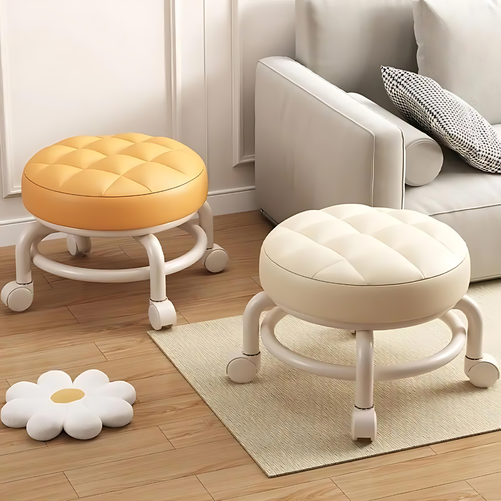 Multi-Functional Pulley Low Stool with Universal Wheels - The Grand Bazaar of Australia