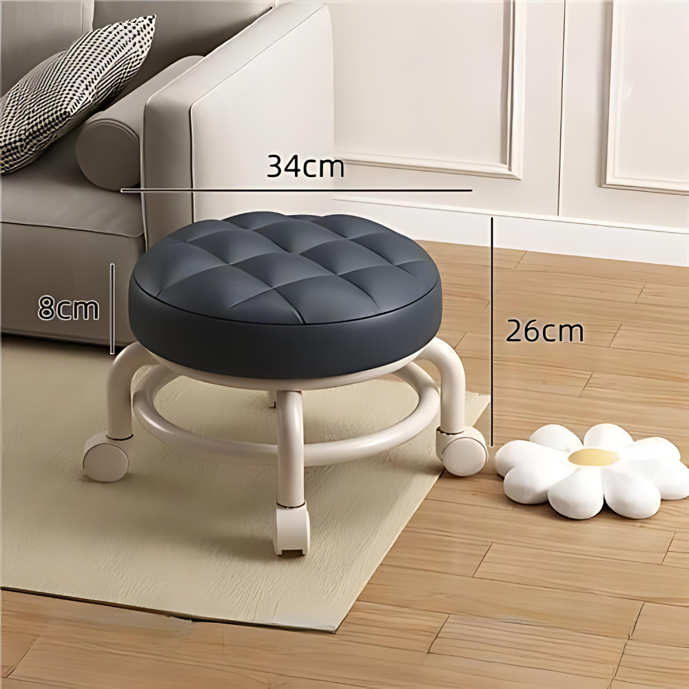 Multi-Functional Pulley Low Stool with Universal Wheels - The Grand Bazaar of Australia