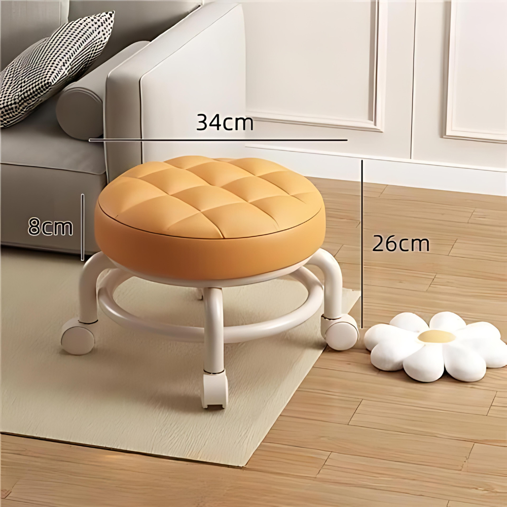 Multi-Functional Pulley Low Stool with Universal Wheels - The Grand Bazaar of Australia