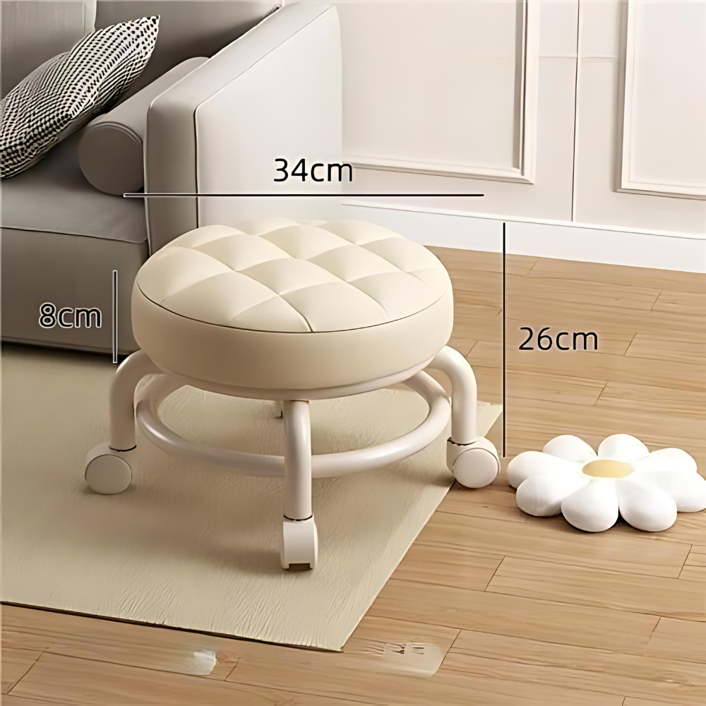 Multi-Functional Pulley Low Stool with Universal Wheels - The Grand Bazaar of Australia