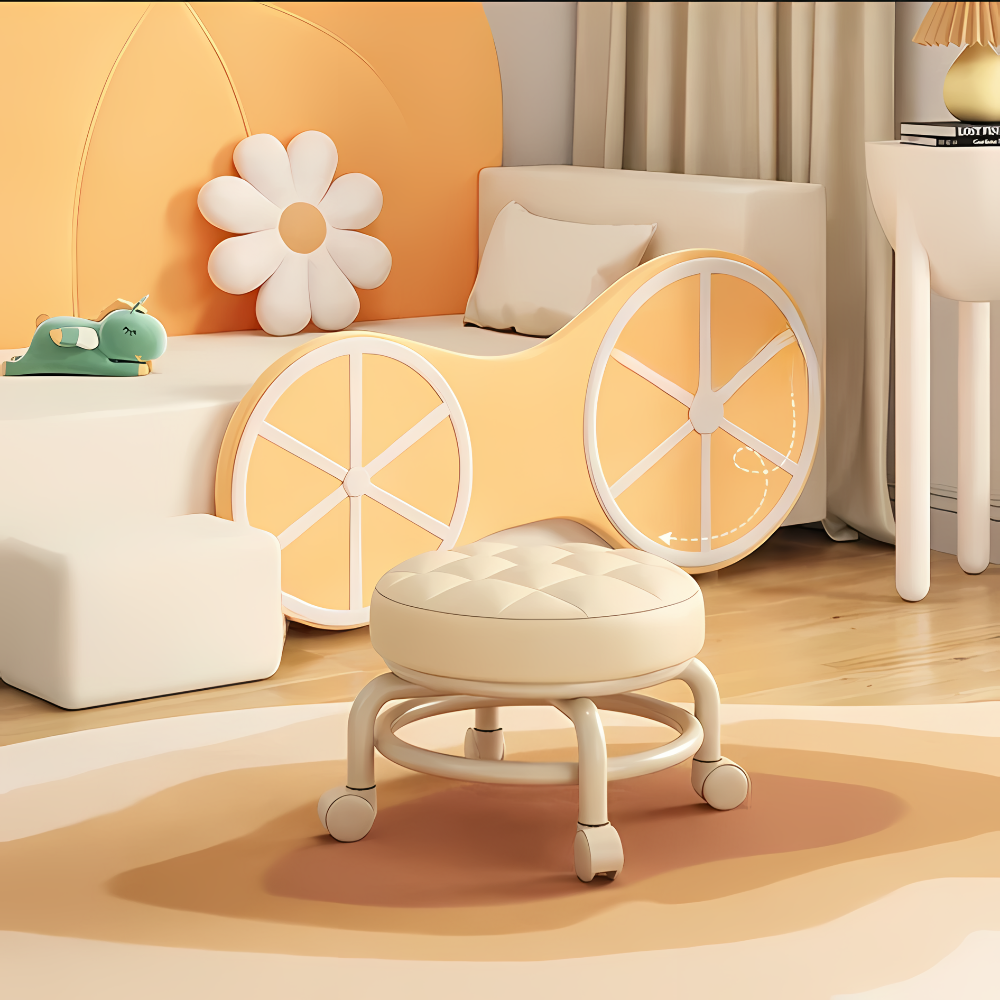 Multi-Functional Pulley Low Stool with Universal Wheels - The Grand Bazaar of Australia
