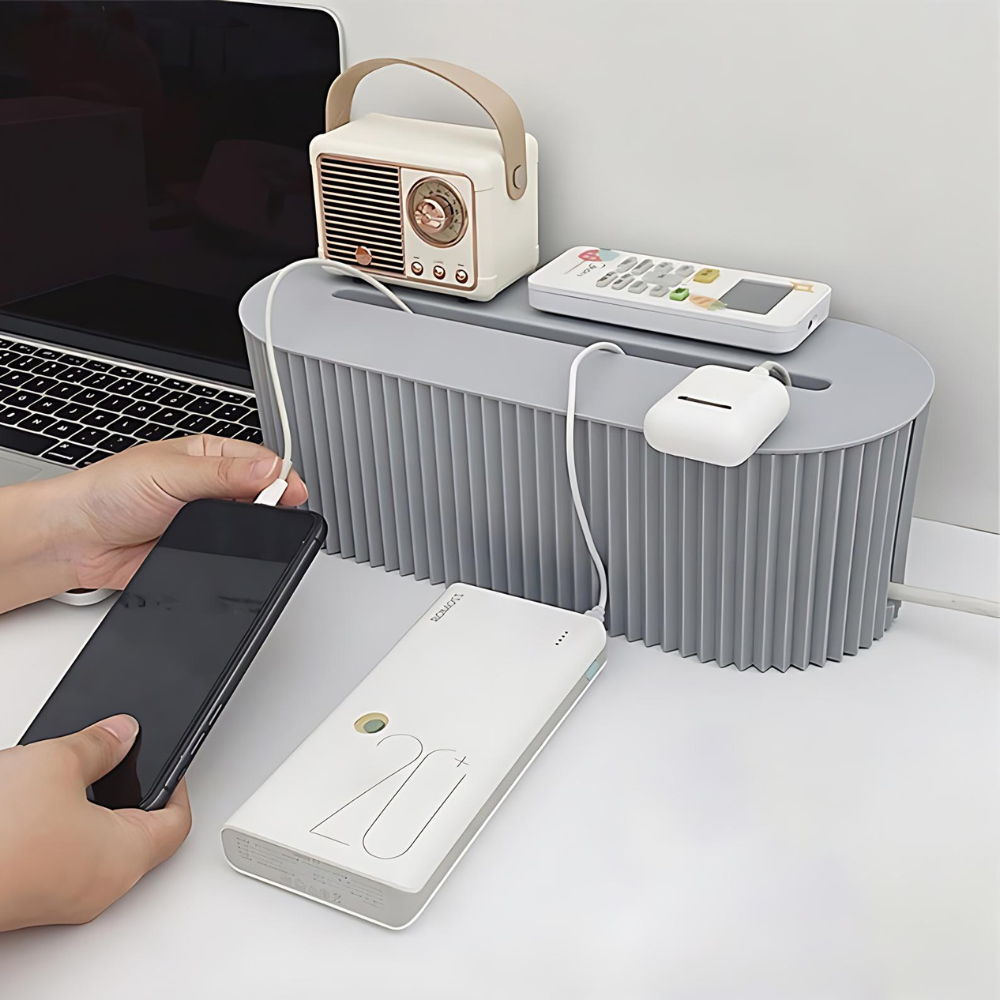 Nordic Plug Board Storage Box Cable Wire Organizer Case - The Grand Bazaar of Australia