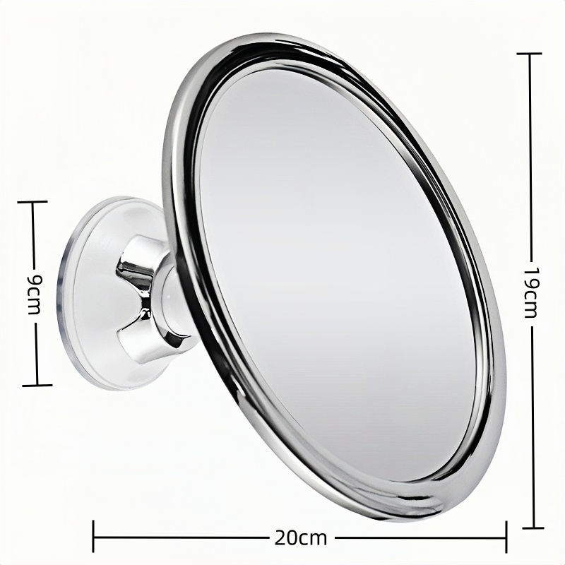 360 Rotating Shower Round Fogless Makeup Mirror With Suction Cup - The Grand Bazaar of Australia