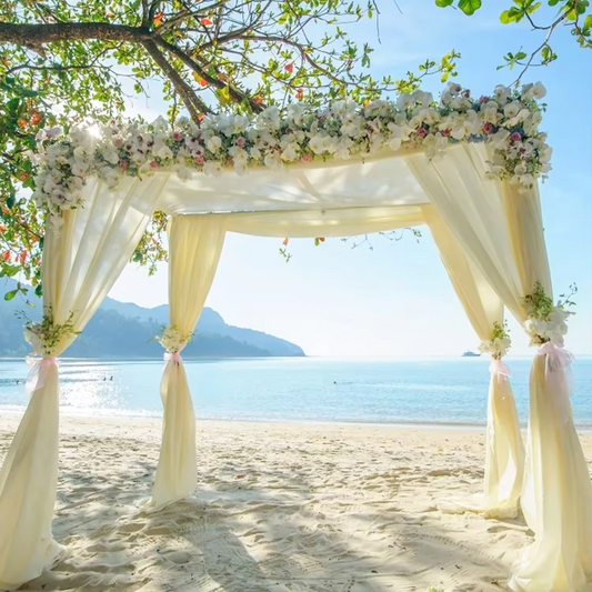 Height Adjustable Heavy Duty Wedding Ceremony Canopy Chuppah Backdrop Stand Kit - The Grand Bazaar of Australia
