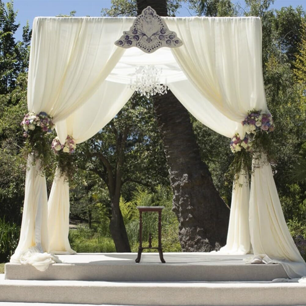 Height Adjustable Heavy Duty Wedding Ceremony Canopy Chuppah Backdrop Stand Kit - The Grand Bazaar of Australia