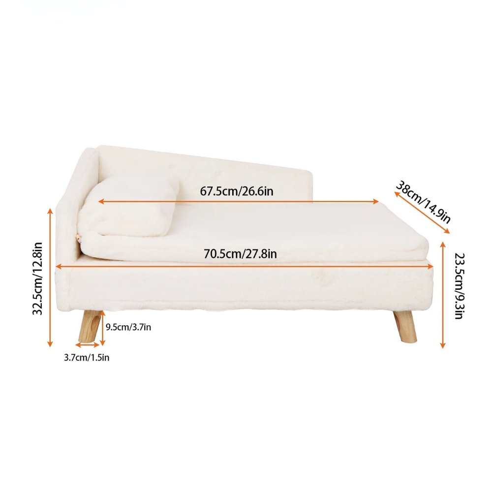Elevated Pet Bed Nordic Pet Stool Bed with Waterproof Cozy Pad - The Grand Bazaar of Australia