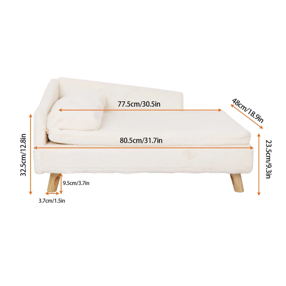 Elevated Pet Bed Nordic Pet Stool Bed with Waterproof Cozy Pad - The Grand Bazaar of Australia