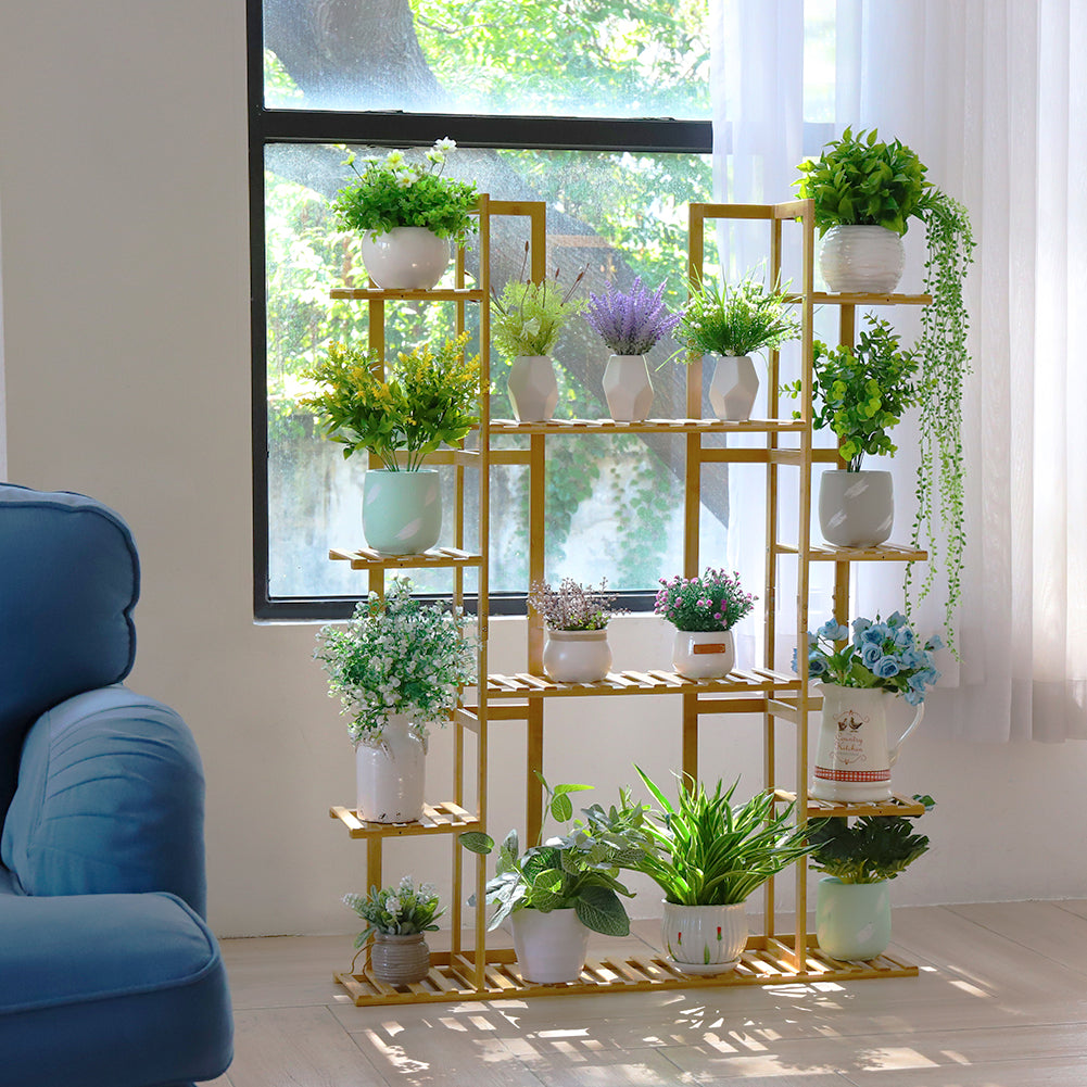 9 Tier Extra Large Bamboo Plant Stand - The Grand Bazaar of Australia