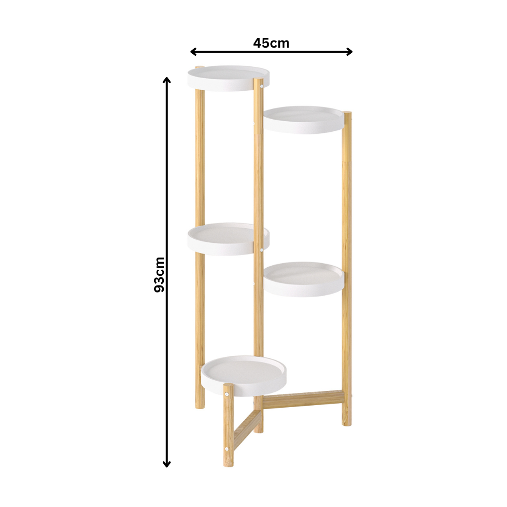 5 Tier Tall Corner Plant Stand Holder and Display Rack - The Grand Bazaar of Australia
