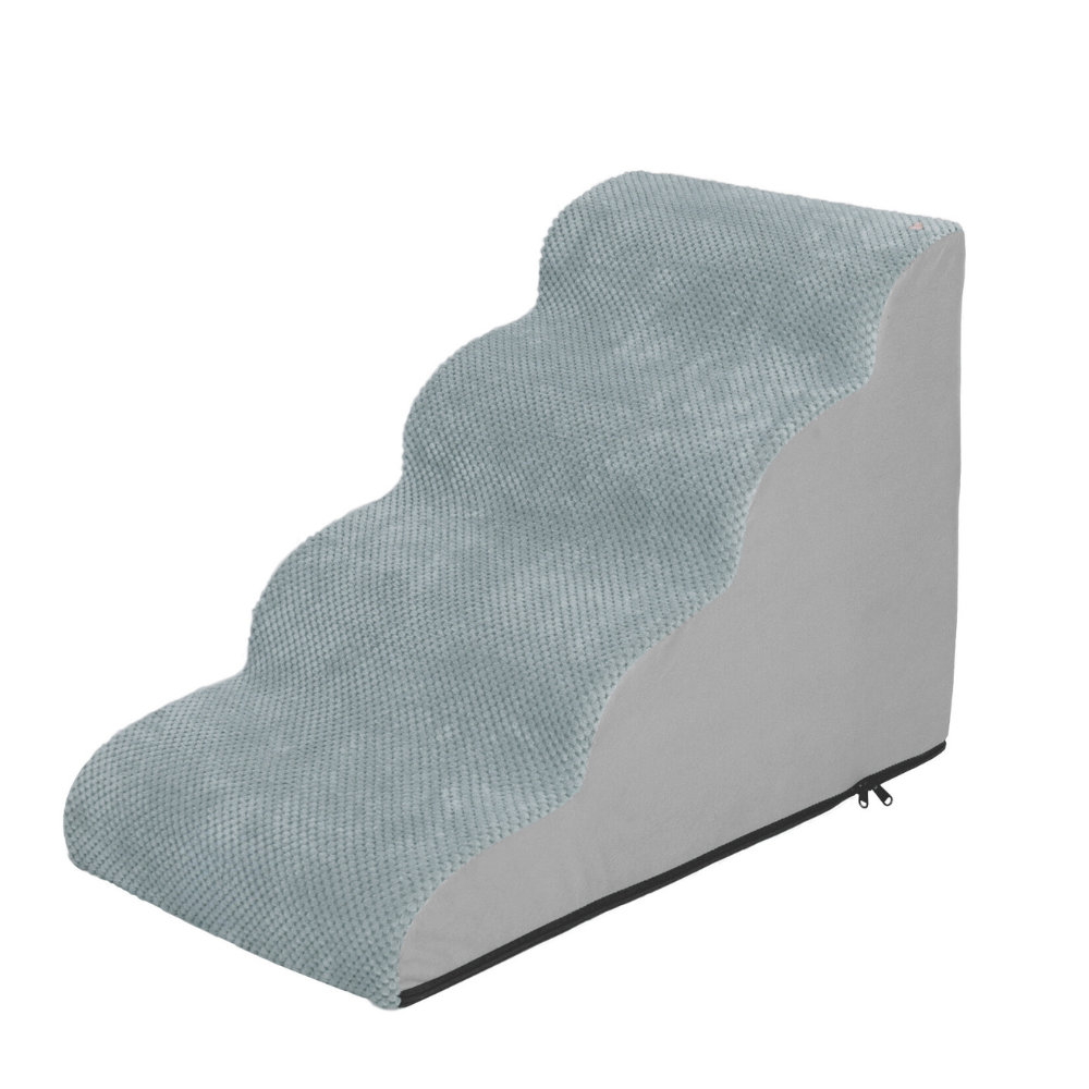 4-Tier Foam Dog Steps Pet Stairs Ramp for Beds and Couches - The Grand Bazaar of Australia