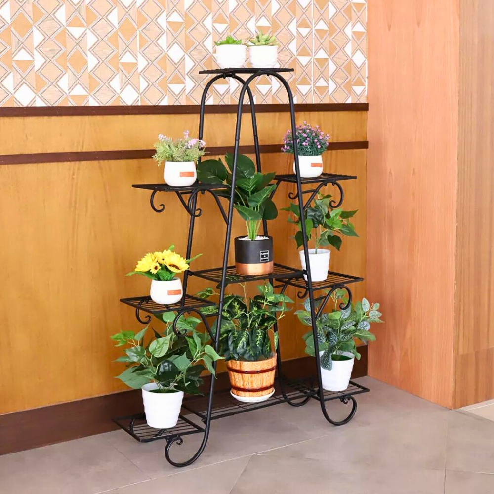 9 Tier Metal Plant Shelf Stand Multilayer Potted Display Rack Patio - The Grand Bazaar of Australia