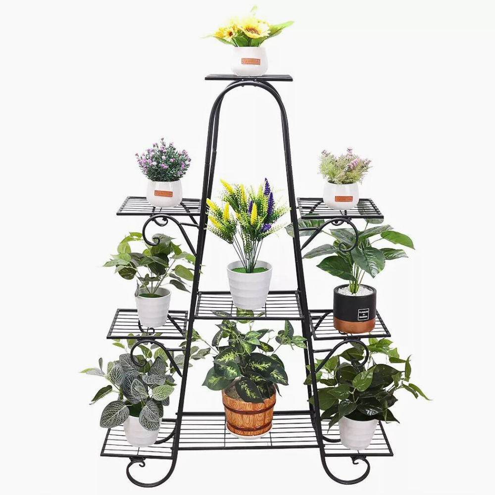 9 Tier Metal Plant Shelf Stand Multilayer Potted Display Rack Patio - The Grand Bazaar of Australia