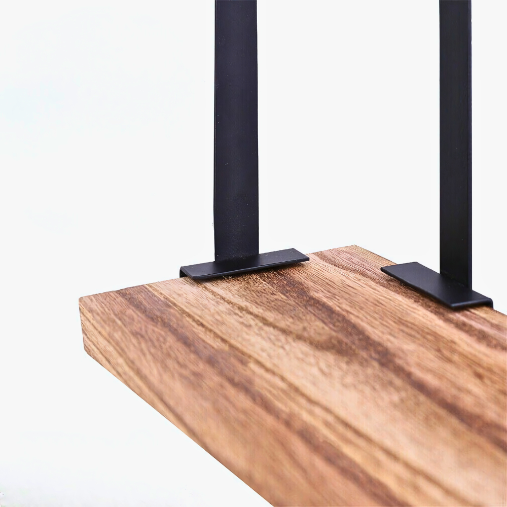 Rustic Industrial Wood Shelf Wall Mount Corner Rack - The Grand Bazaar of Australia