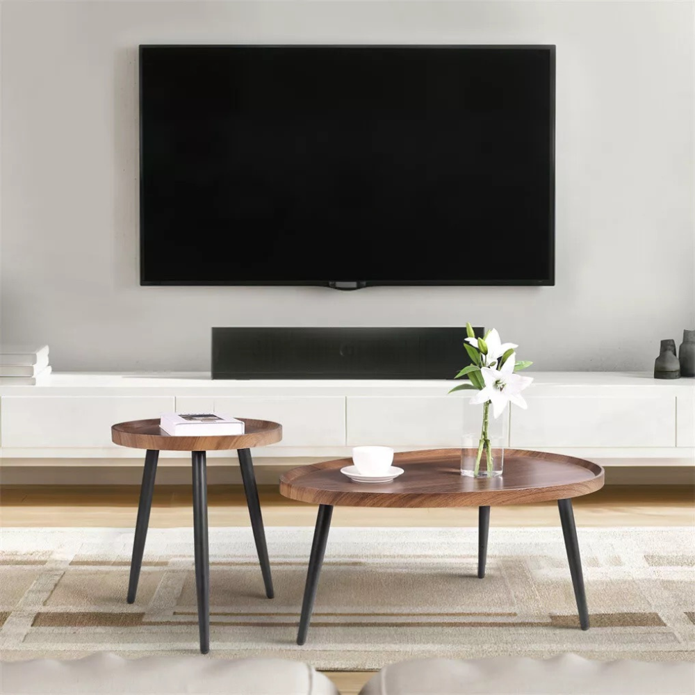 Modern Irregular Drop-shaped Coffee Table Set - The Grand Bazaar of Australia
