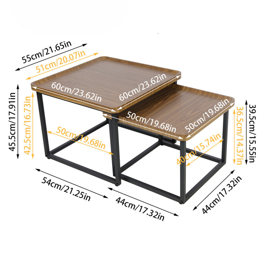 Modern Irregular Drop-shaped Coffee Table Set - The Grand Bazaar of Australia