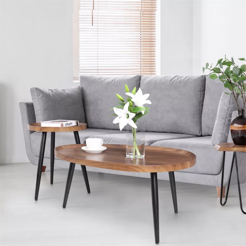 Modern Irregular Drop-shaped Coffee Table Set - The Grand Bazaar of Australia