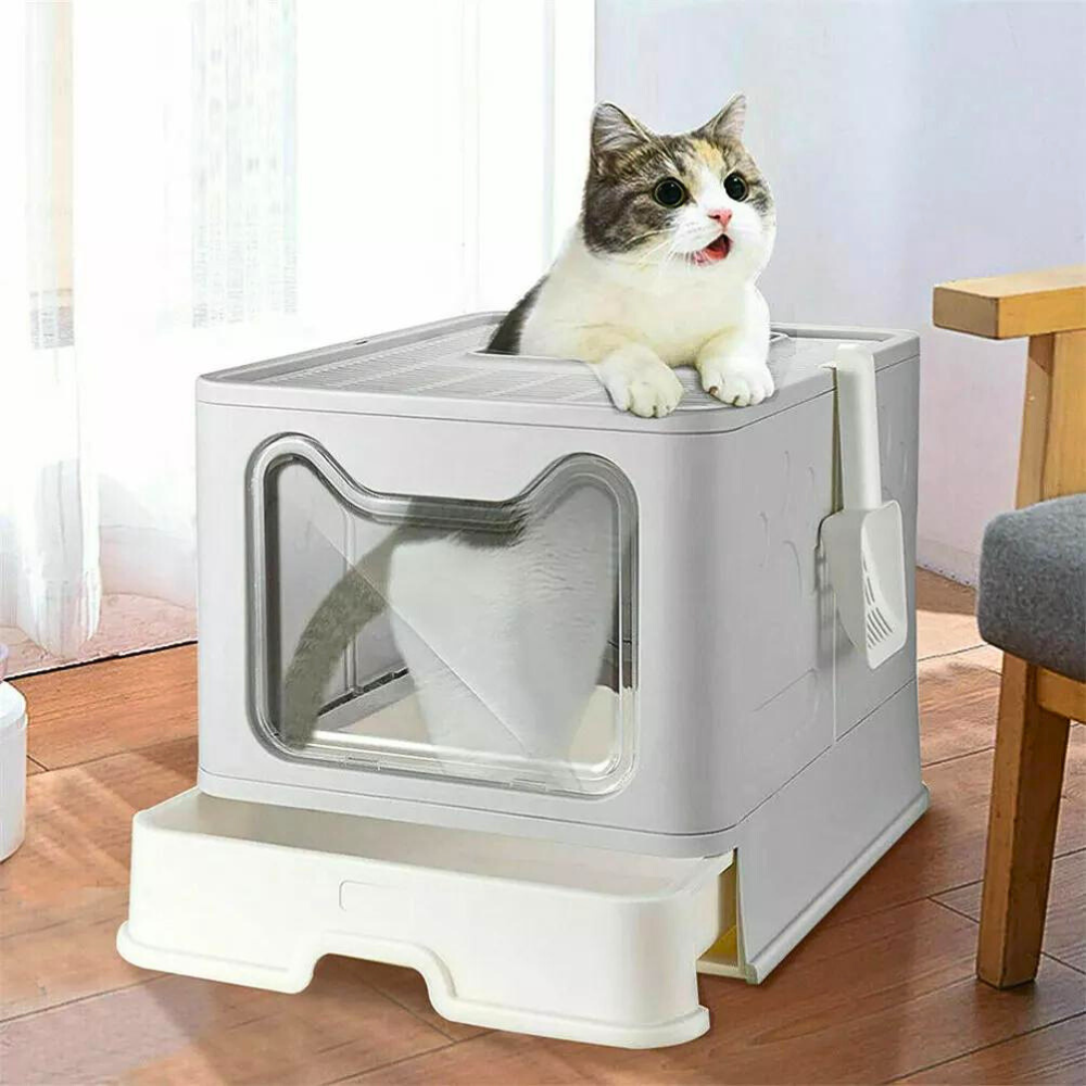 Tidy Cat Litter Box Enclosure with Portable Scoop Drawer - The Grand Bazaar of Australia