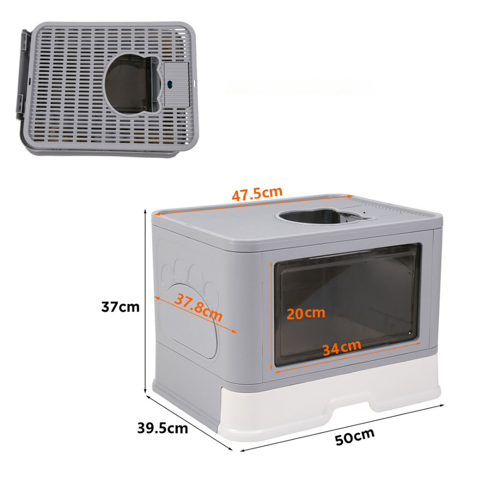Stylish Cat Litter Box Enclosure with Portable Scoop Drawer - The Grand Bazaar of Australia
