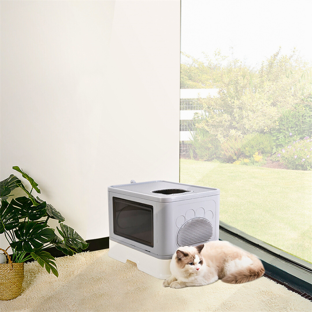 Stylish Cat Litter Box Enclosure with Portable Scoop Drawer - The Grand Bazaar of Australia