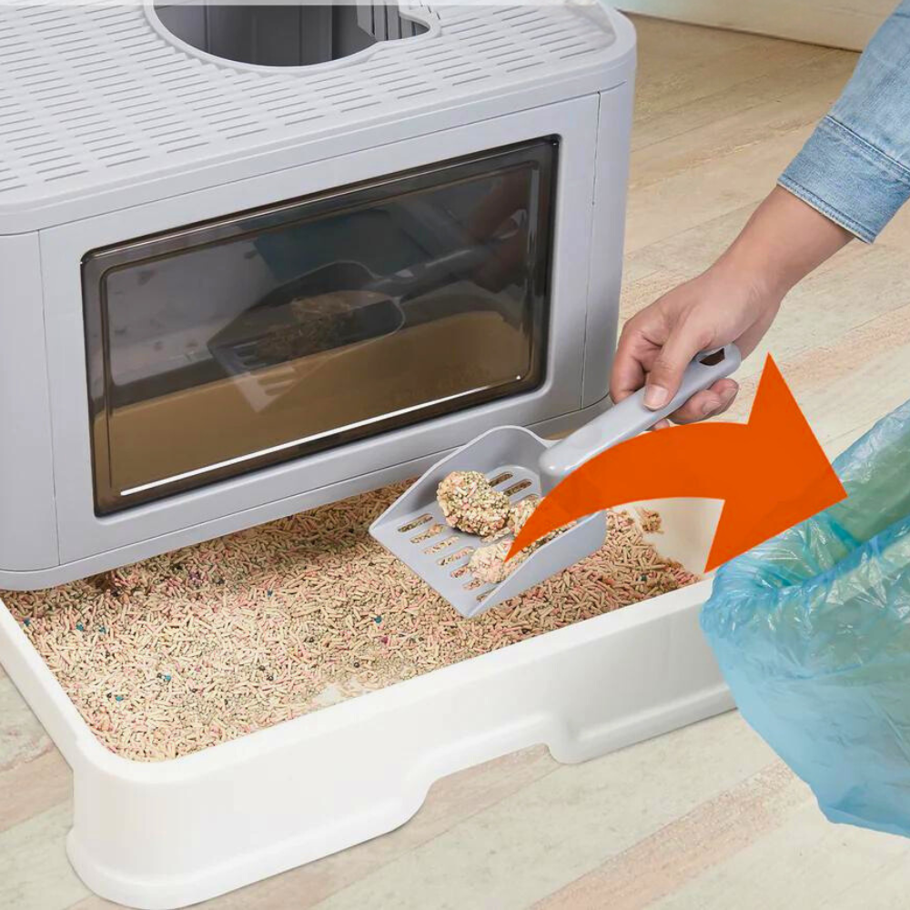 Stylish Cat Litter Box Enclosure with Portable Scoop Drawer - The Grand Bazaar of Australia