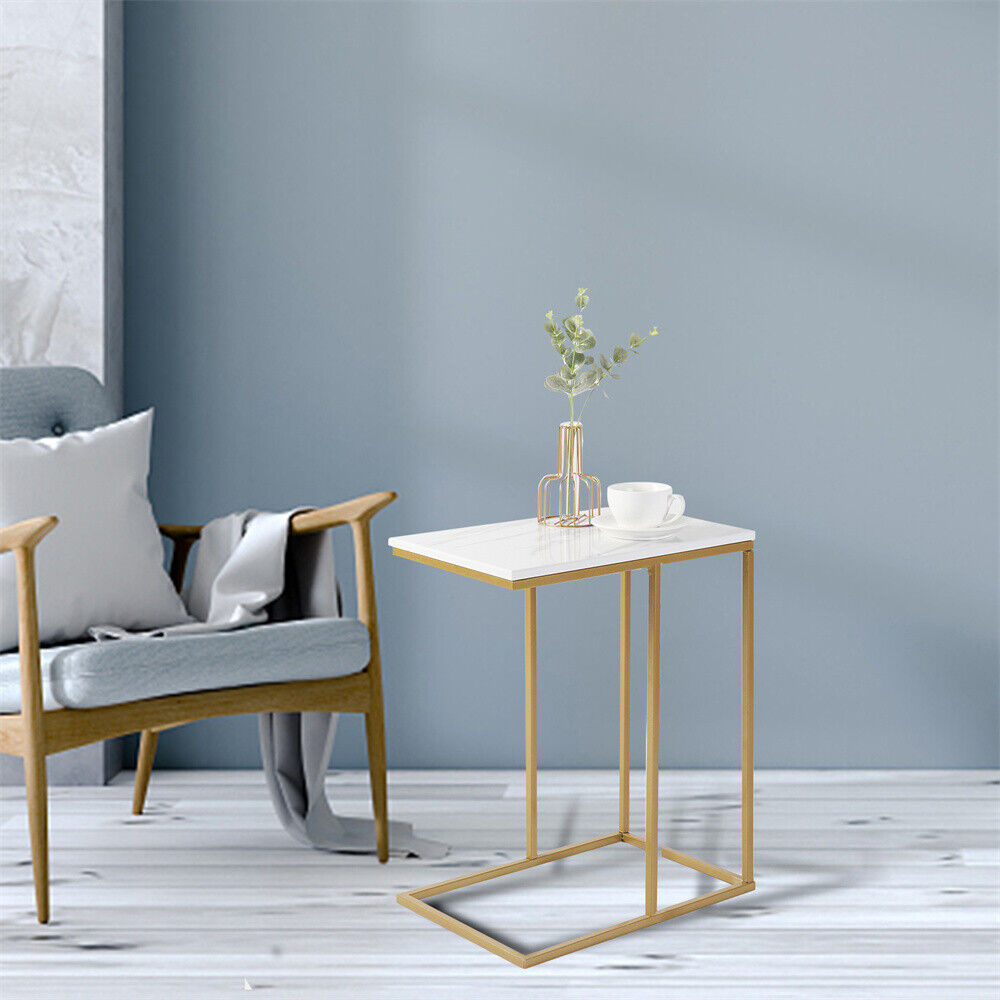 Marble C-Shaped Sofa Side Table - The Grand Bazaar of Australia