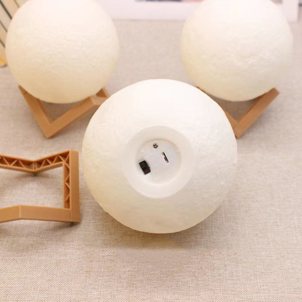 Moon Lamp LED Night Light Battery Powered With Plastic Stand - The Grand Bazaar of Australia