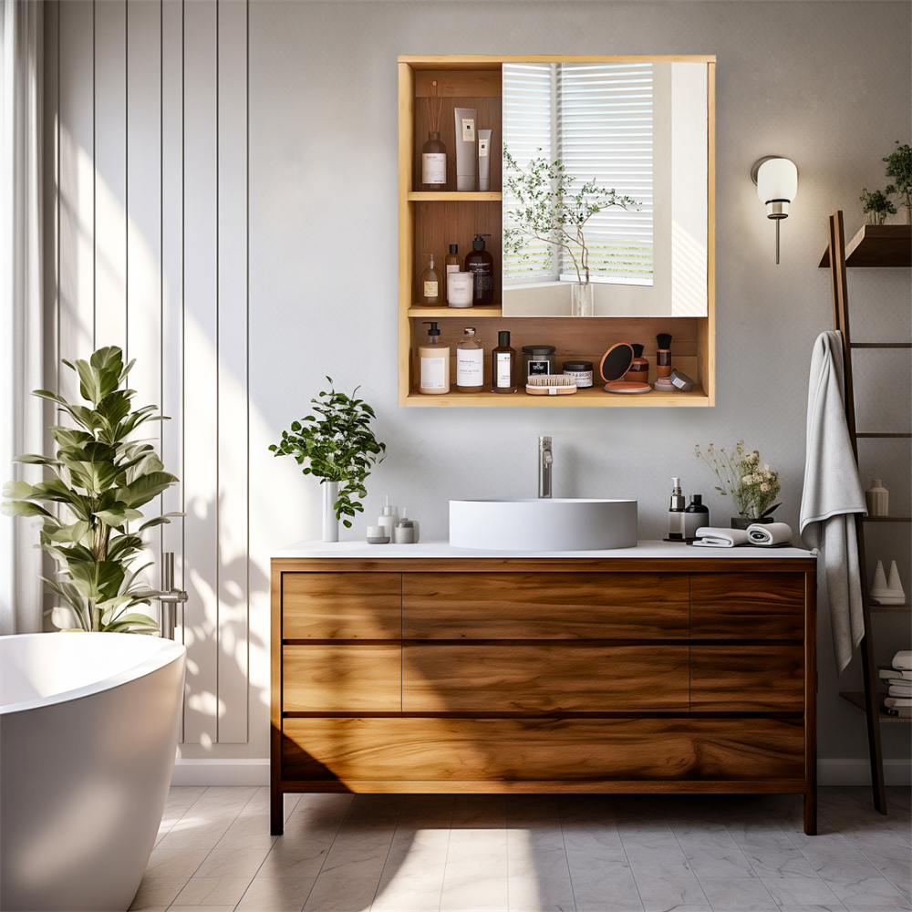 Wall Mounted Bathroom Medicine Cabinet with Storage - The Grand Bazaar of Australia