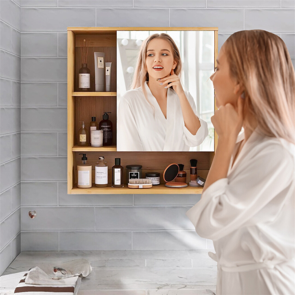 Wall Mounted Bathroom Medicine Cabinet with Storage - The Grand Bazaar of Australia