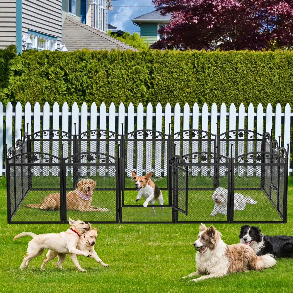8-Panel DIY Heavy Duty Dog Playpen with Waterproof Pad - The Grand Bazaar of Australia