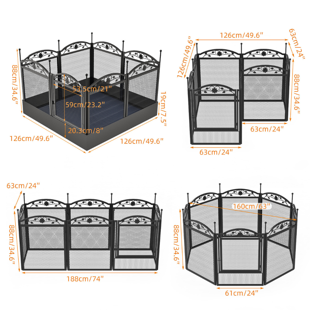 8-Panel DIY Heavy Duty Dog Playpen with Waterproof Pad - The Grand Bazaar of Australia