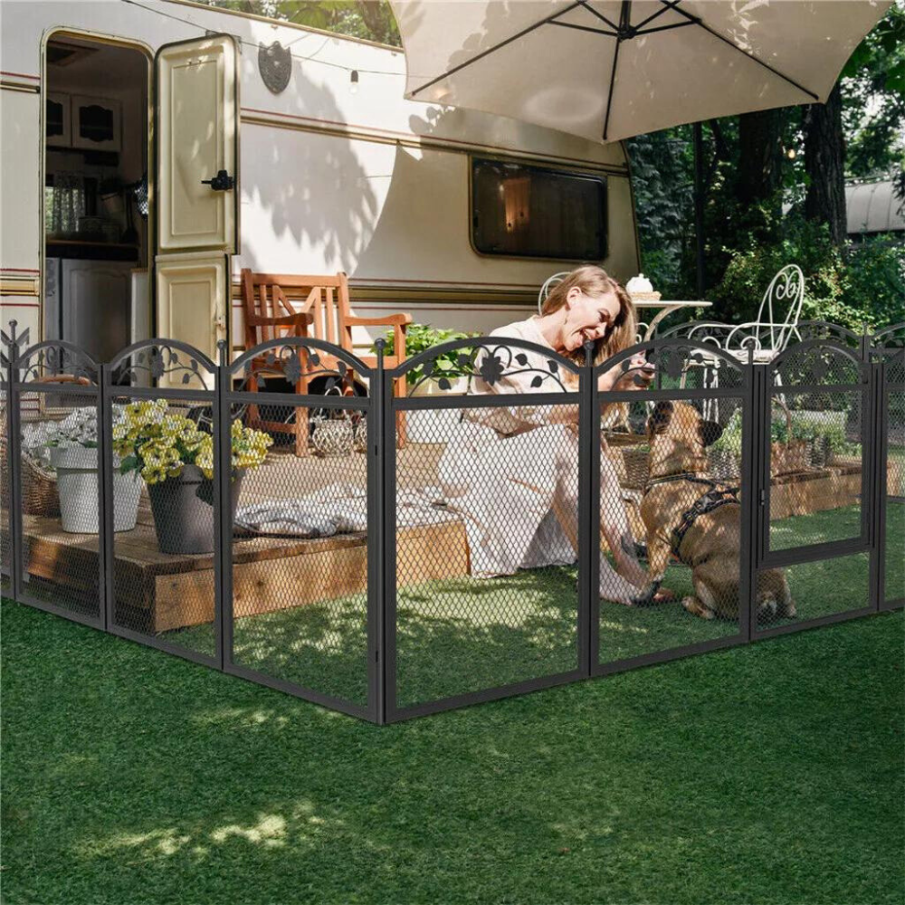 8-Panel DIY Heavy Duty Dog Playpen with Waterproof Pad - The Grand Bazaar of Australia